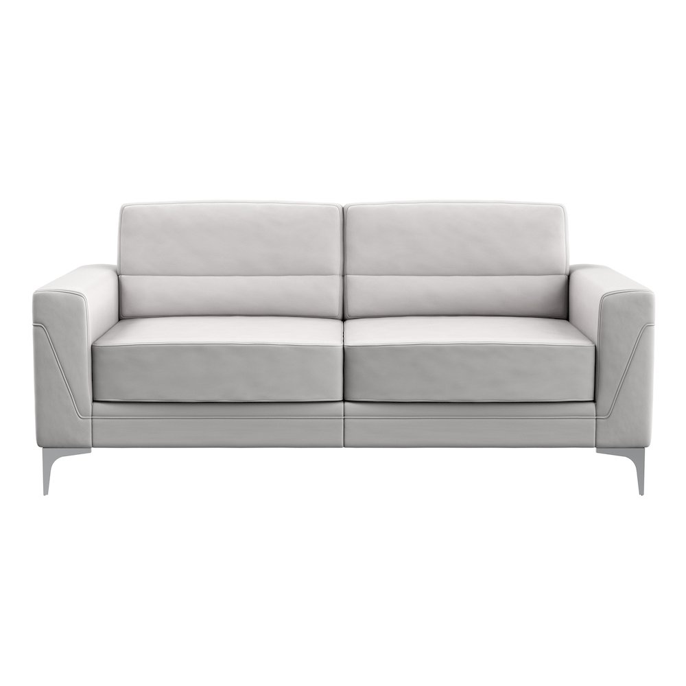 Contemporary Sofa, Light Grey. Picture 1