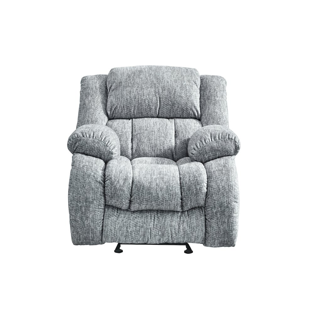 Transitional Glider Recliner, Grey. Picture 1