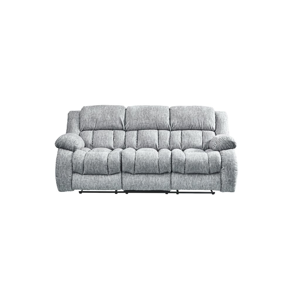 Transitional Reclining Sofa, Grey. Picture 1