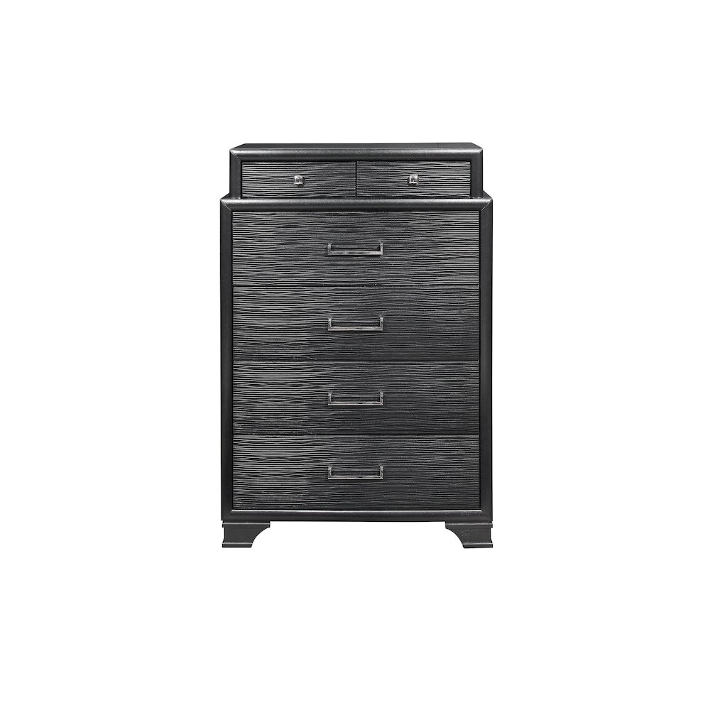 Transitional Glam Jordyn Grey Chest, Grey. Picture 1