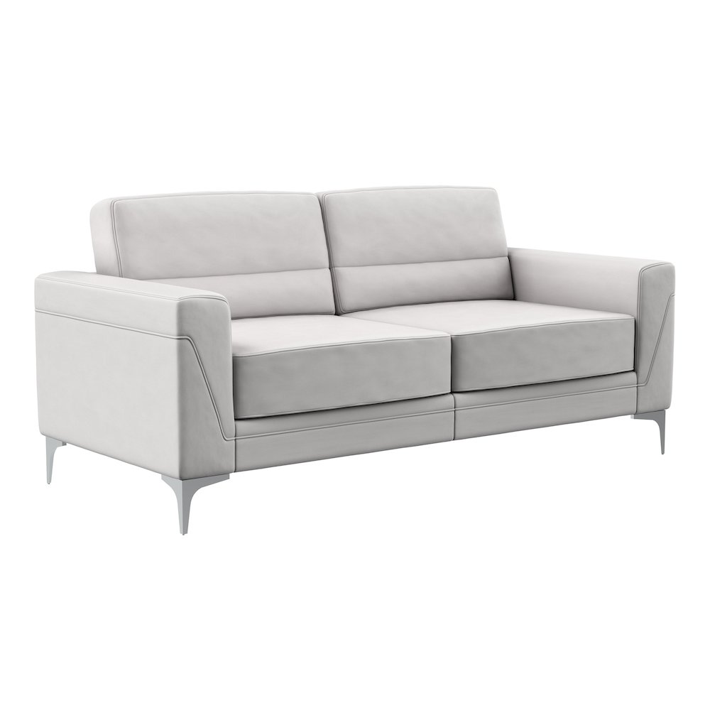 Contemporary Sofa, Light Grey. Picture 2