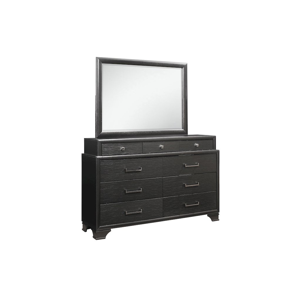 Transitional Glam Jordyn Grey Dresser, Grey. Picture 2