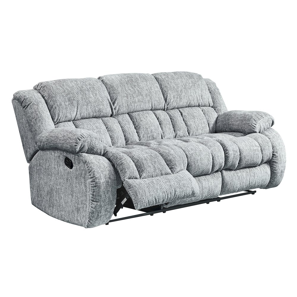Transitional Reclining Sofa, Grey. Picture 4