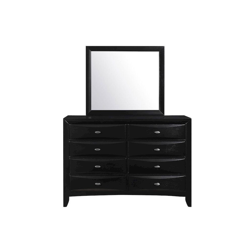 Transitional Linda Black Dresser, Black. Picture 1