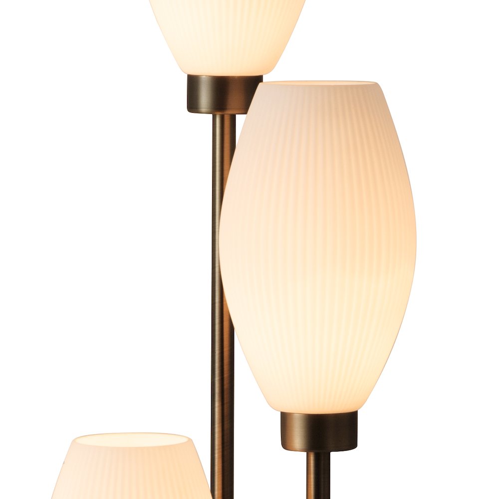 Willows Accent Floor Lamp, Matte Black, Opal Glass. Picture 5