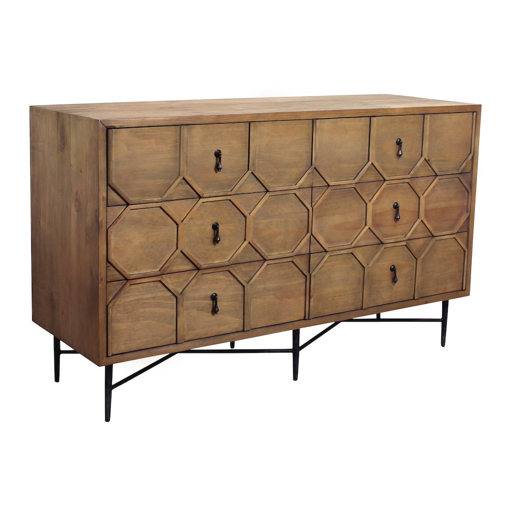 Samara 6-Drawer Chest - Natural. Picture 3