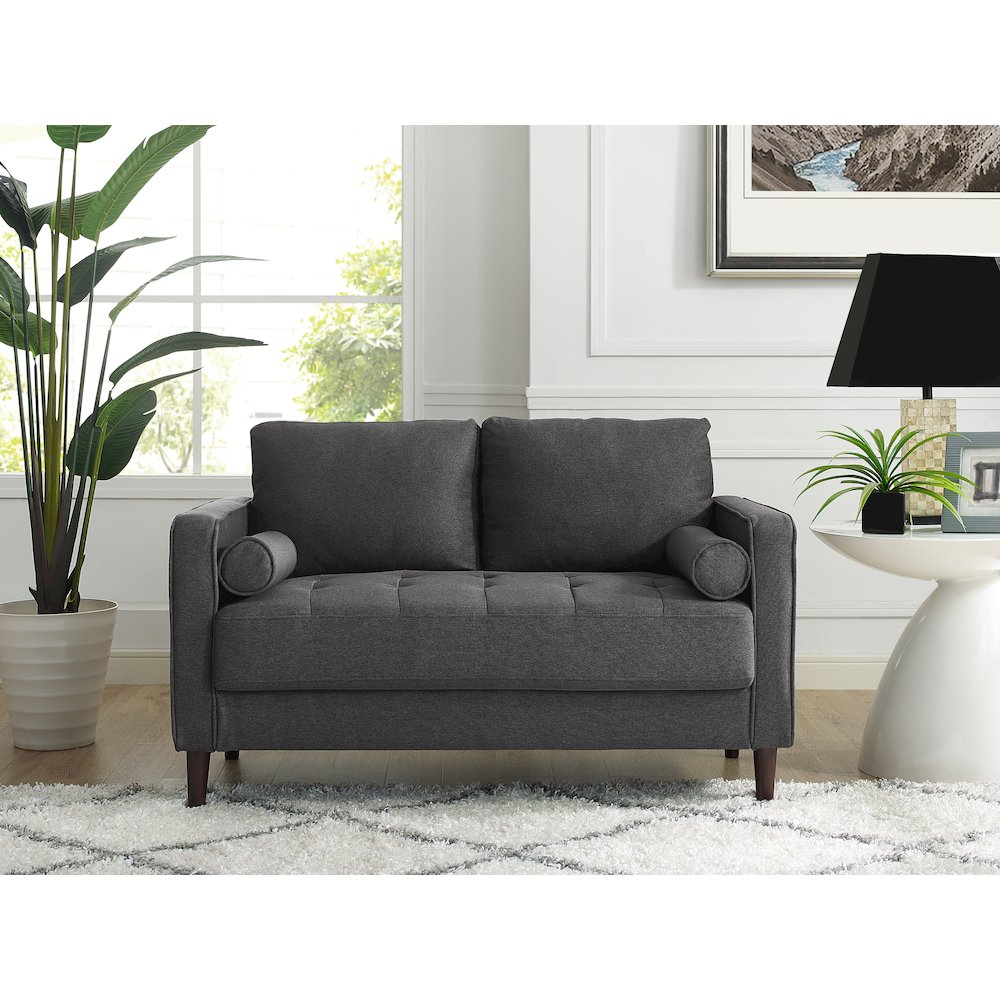 Langford Loveseat Heather Grey. Picture 5