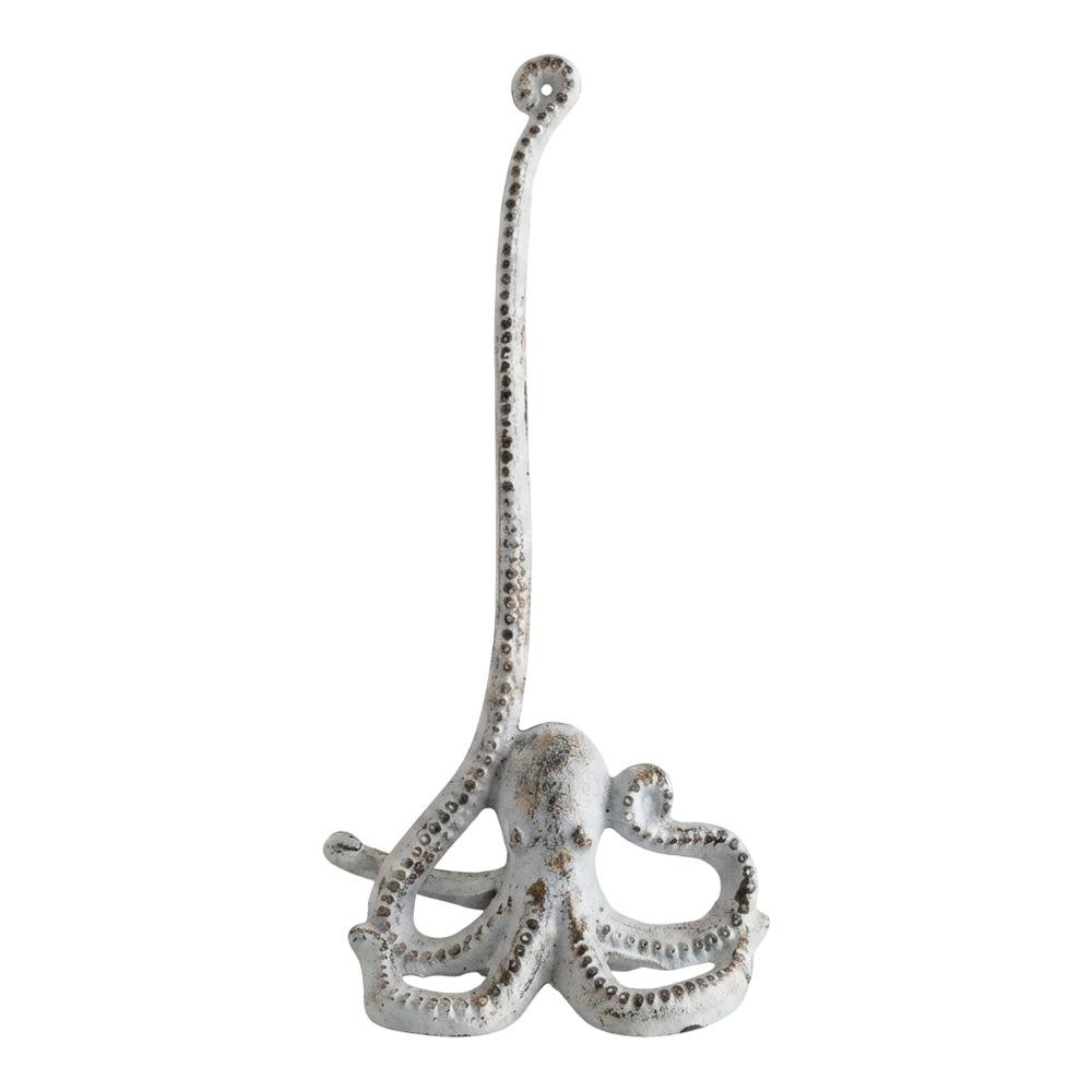 Cast Iron Octopus Paper Towel Holder. Picture 1