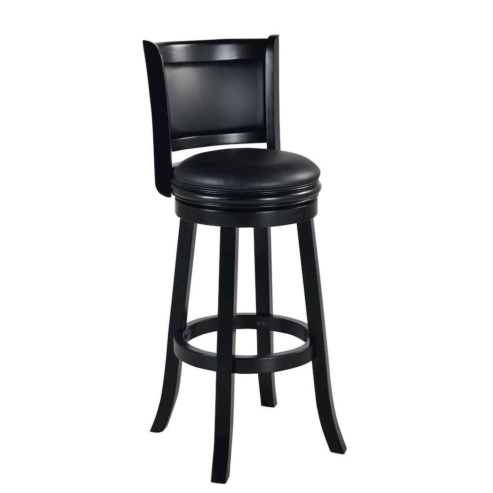 Augusta Swivel Extra Tall Bar Stool - Black. Picture 1