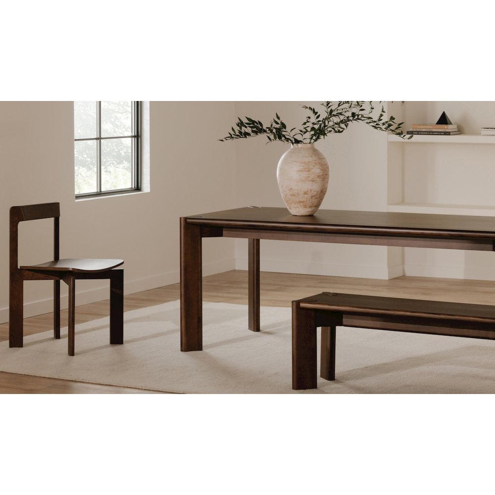 Daifuku Large Dining Table Brown. Picture 3