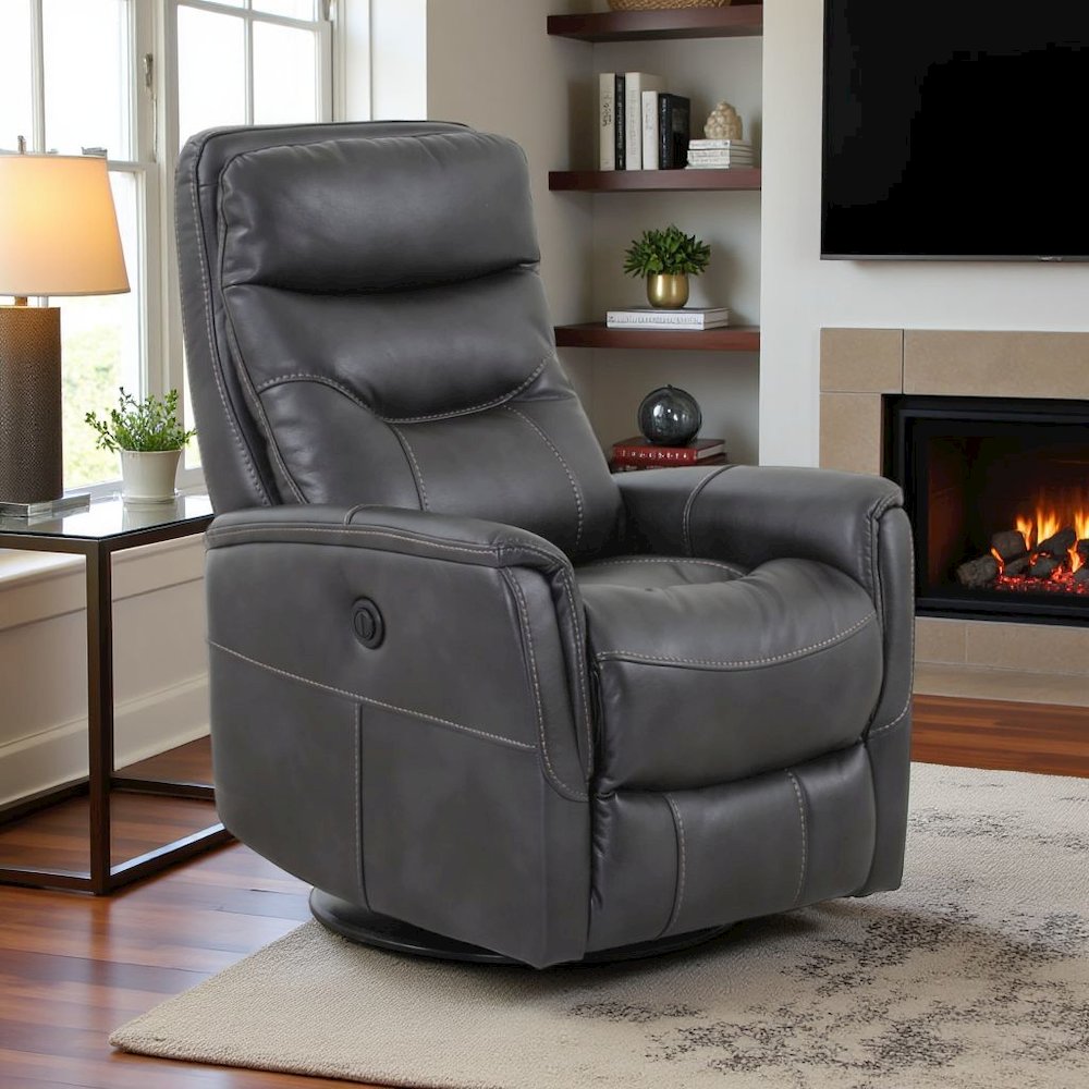 Flint Recliner Nursery Glider  – Elegant Boucle Chairs for Comfort. Picture 4