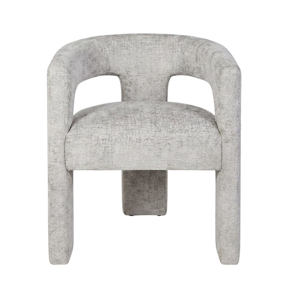 Jacquard Sculpture Accent Chair for Living Room or Bedroom, Grey. Picture 4