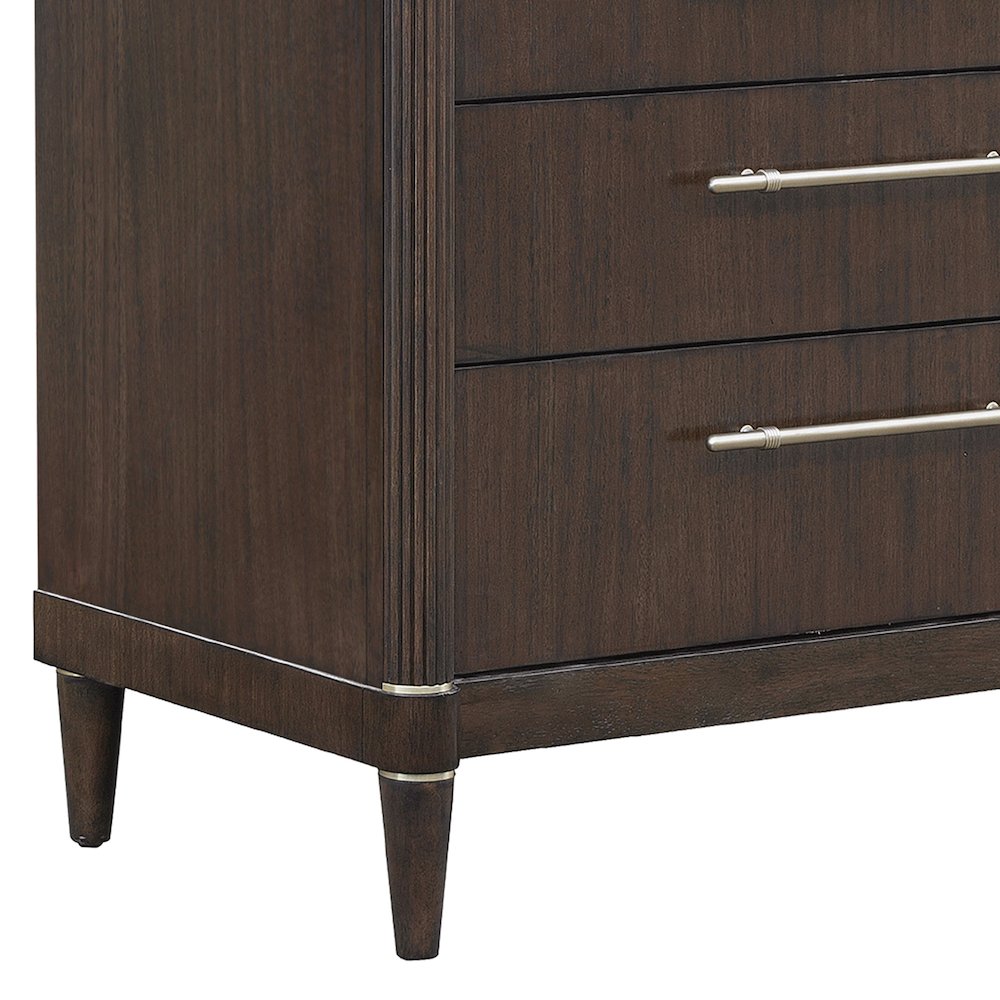 Asher Park 8 Drawer Dresser, Piano Brown Finish. Picture 4