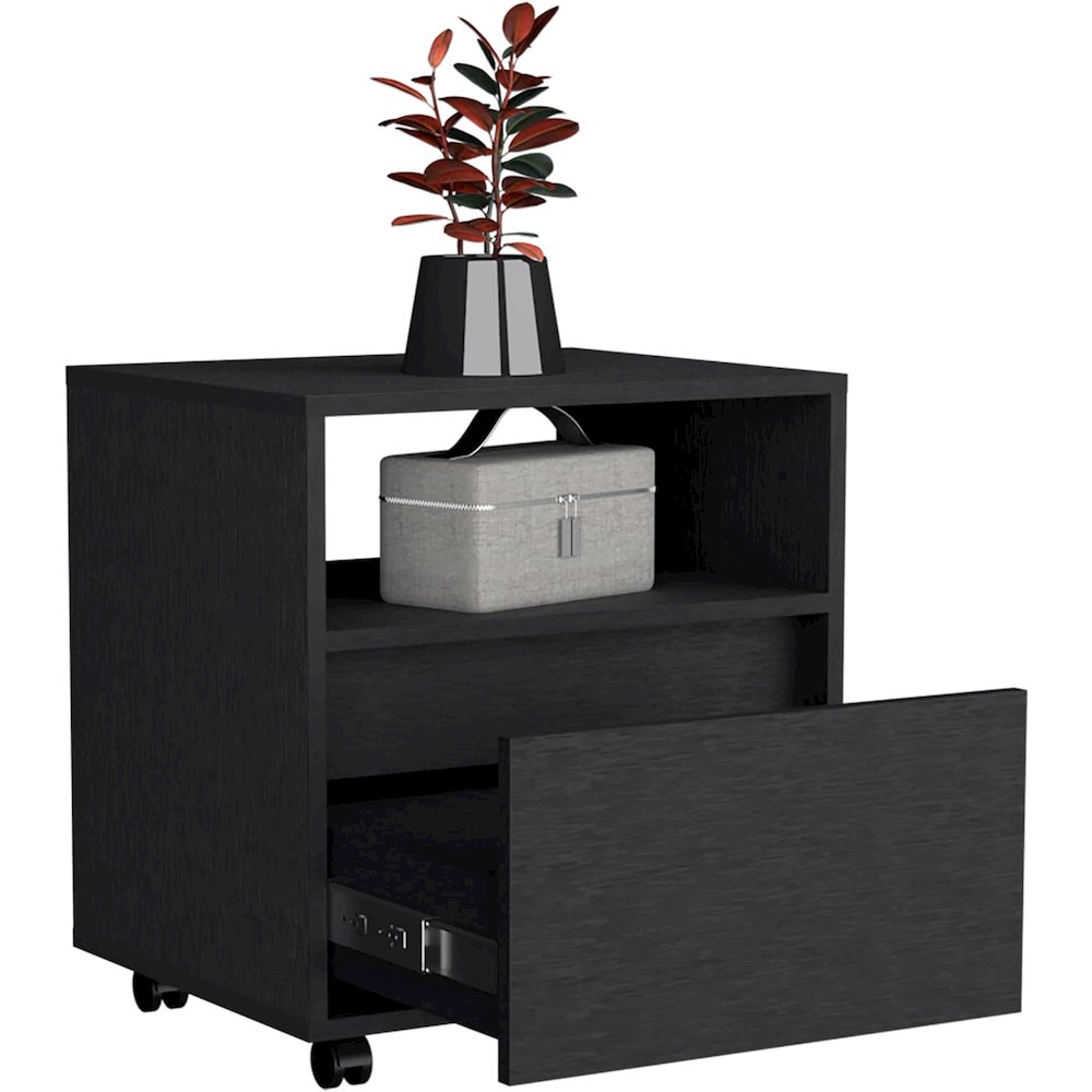 Austin Nightstand Black MDF. Picture 3