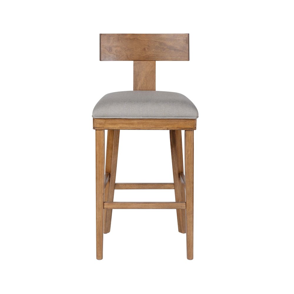 Theodora T- Back Bar Stool with Wood Seat Frame and Cushion. Picture 8
