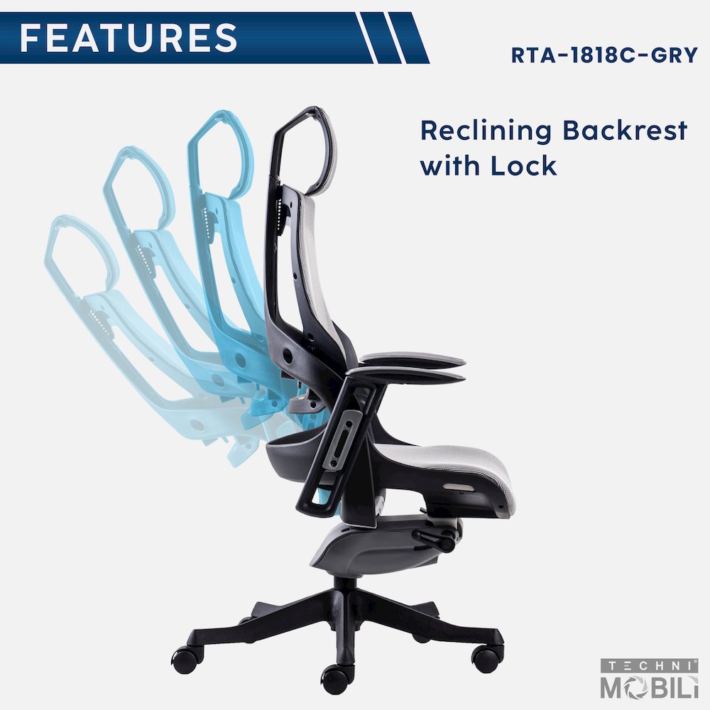 Techni Mobili LUX Ergonomic Executive Chair. Picture 12