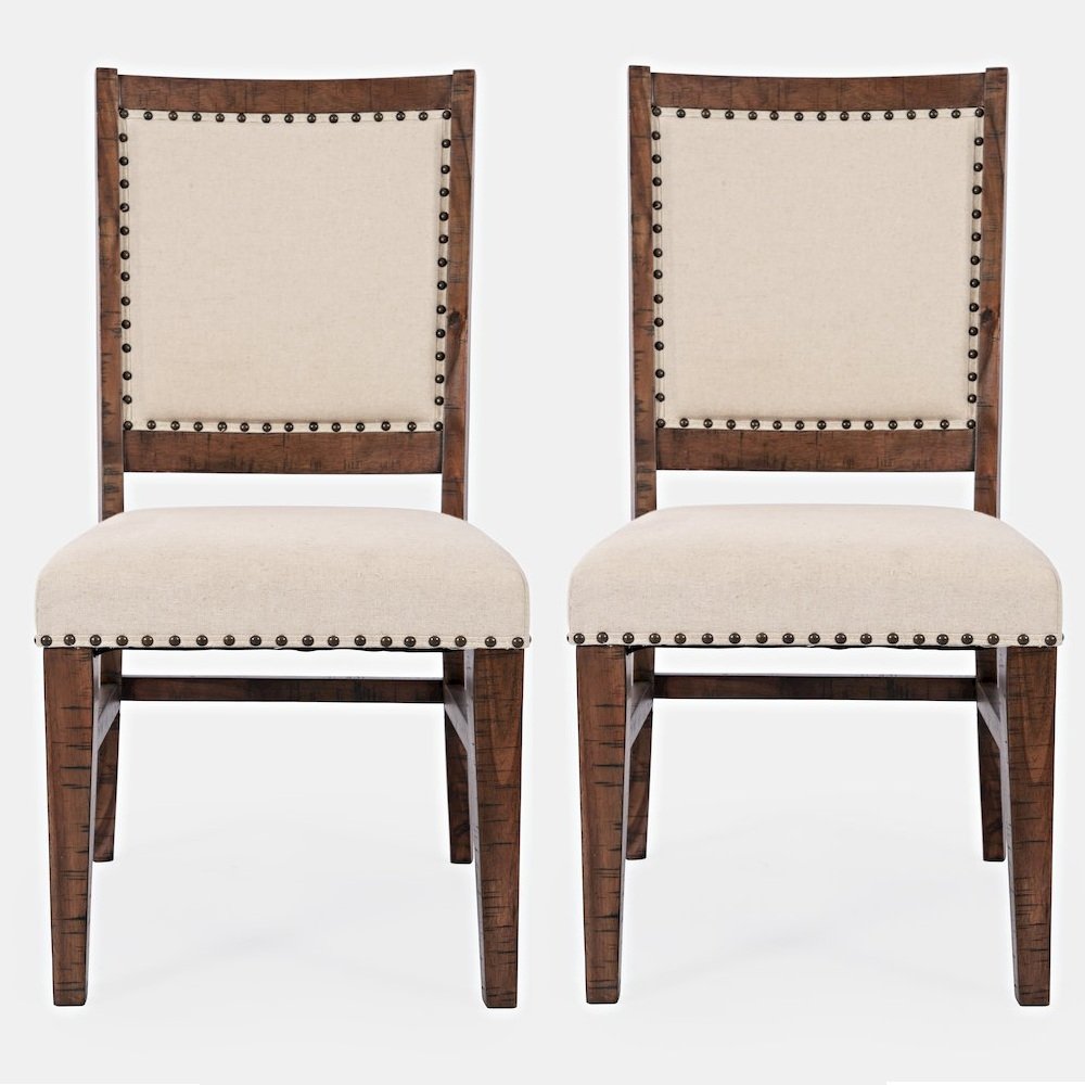 Fairview Transitional Solid Wood Upholstered Side Chair (Set of 2). Picture 1