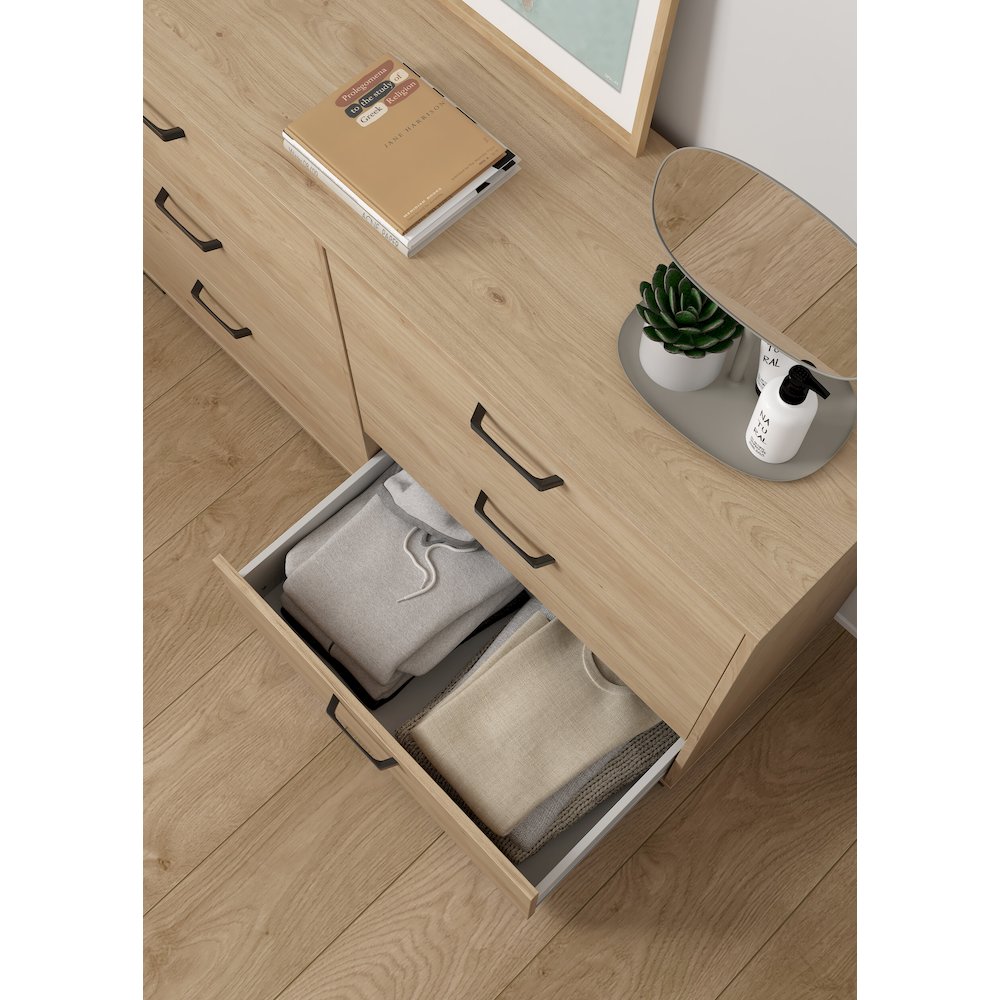 Sofia 6 Drawer Double Dresser, Jackson Hickory. Picture 9