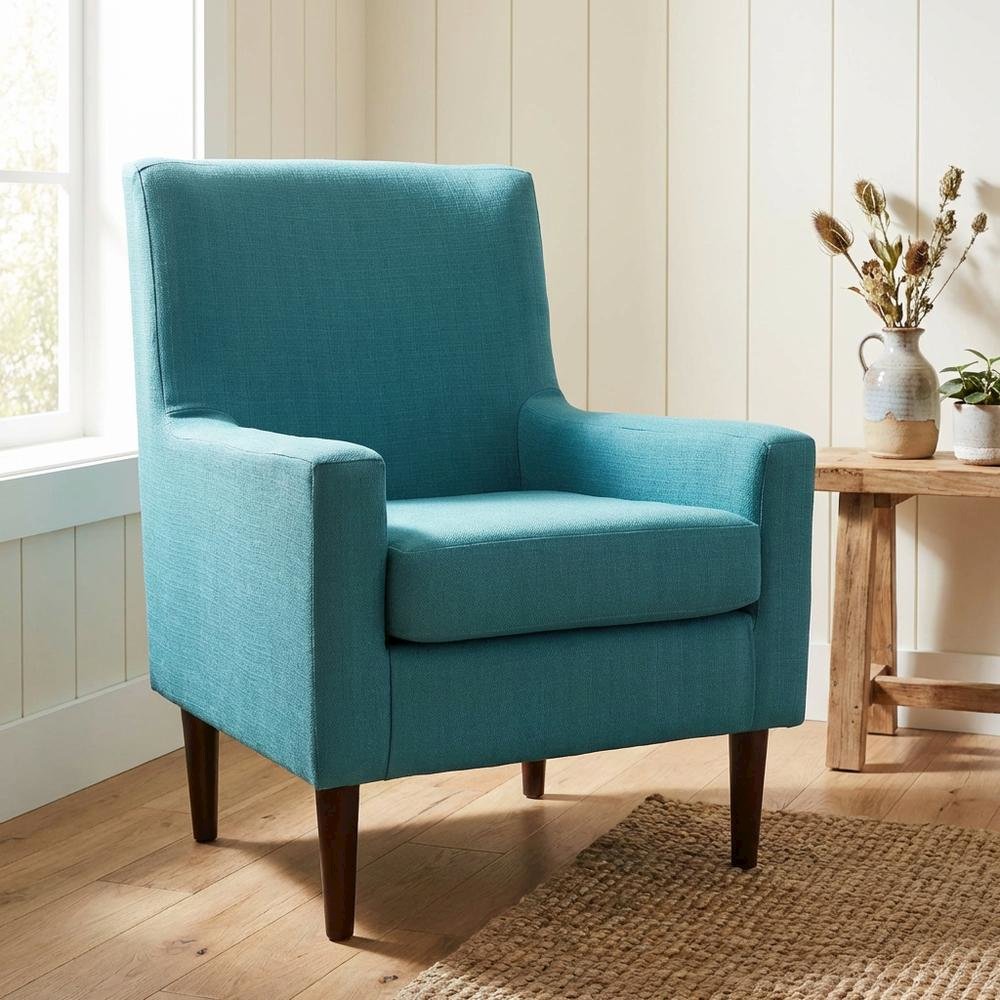Emma Lounge Chair - Teal Blue. Picture 2