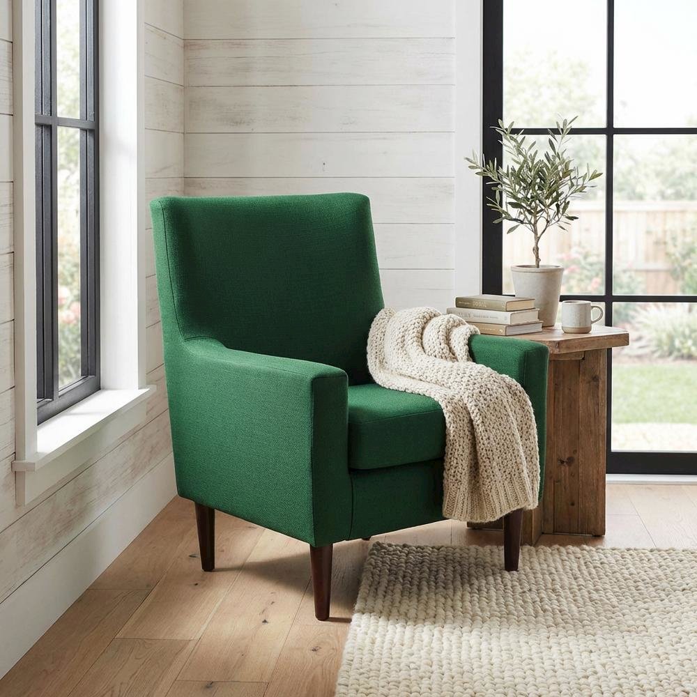 Emma Lounge Chair - Emerald Green. Picture 2