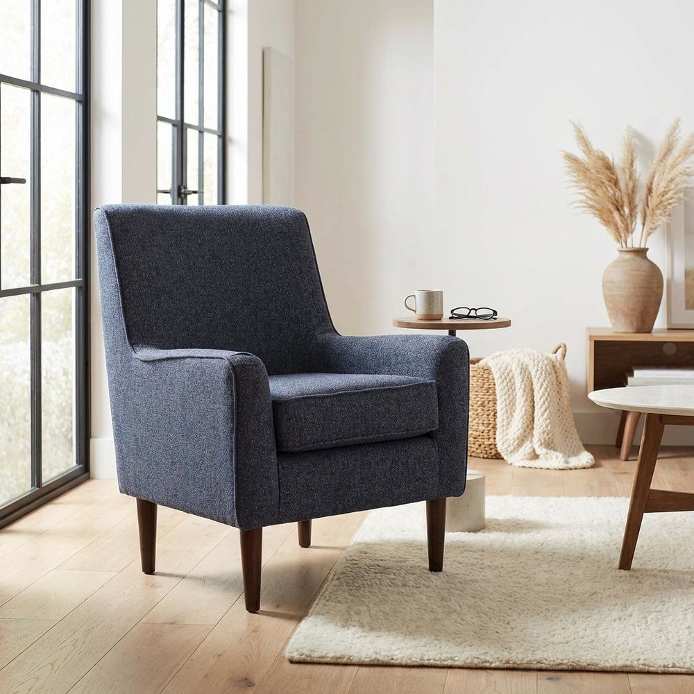 Laura Mid Century Arm Chair - Terrace Navy. Picture 2