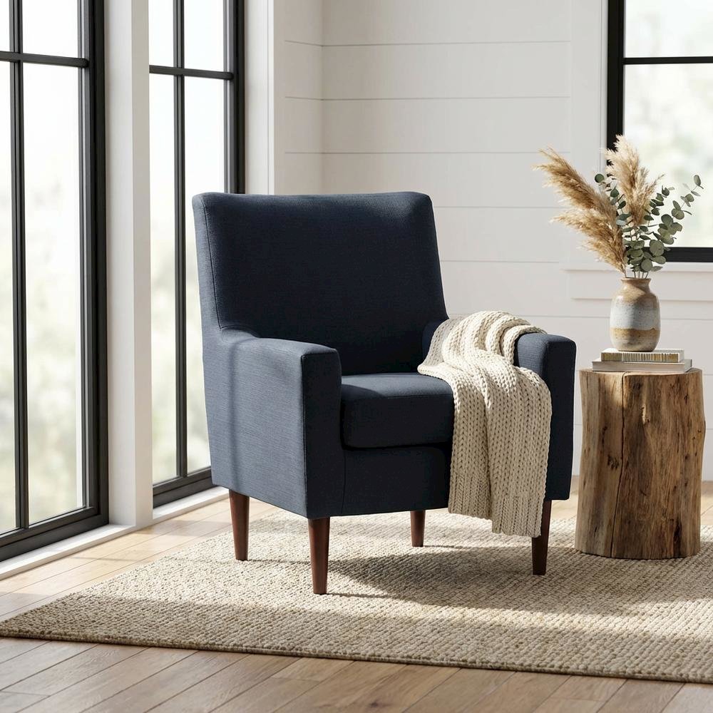 Emma Lounge Chair - Midnight Blue. Picture 2