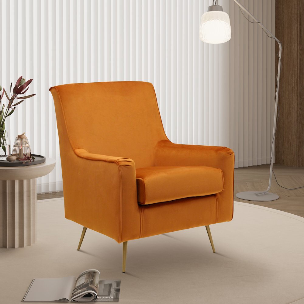 Lana Mid Century Arm Chair - Chantel Harvest. Picture 8