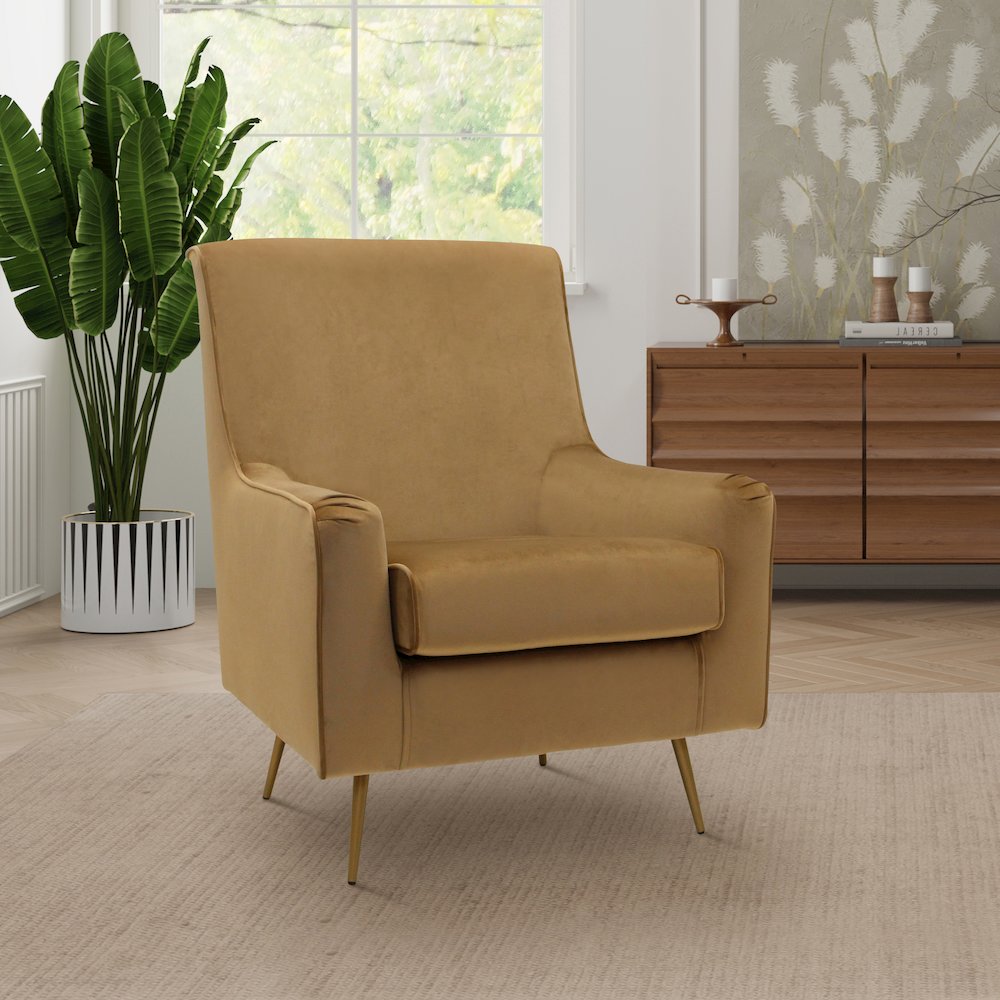 Lana Mid Century Arm Chair - Chantel Taupe. Picture 9