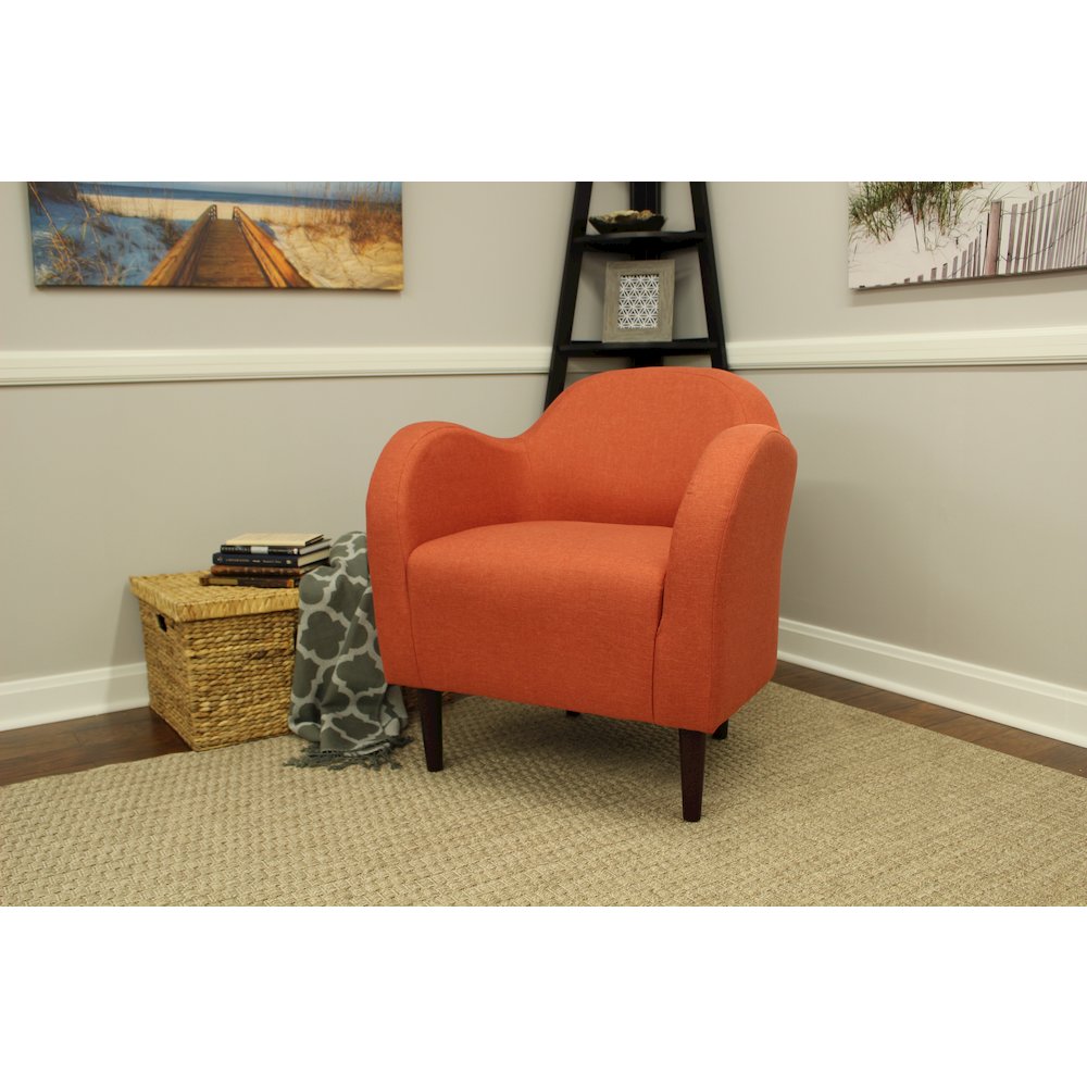 Julian Mid Century Arm Chair - Mango. Picture 6