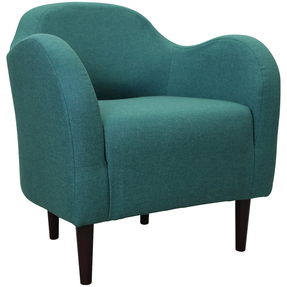Julian Mid Century Arm Chair - Caribbean Blue. Picture 1