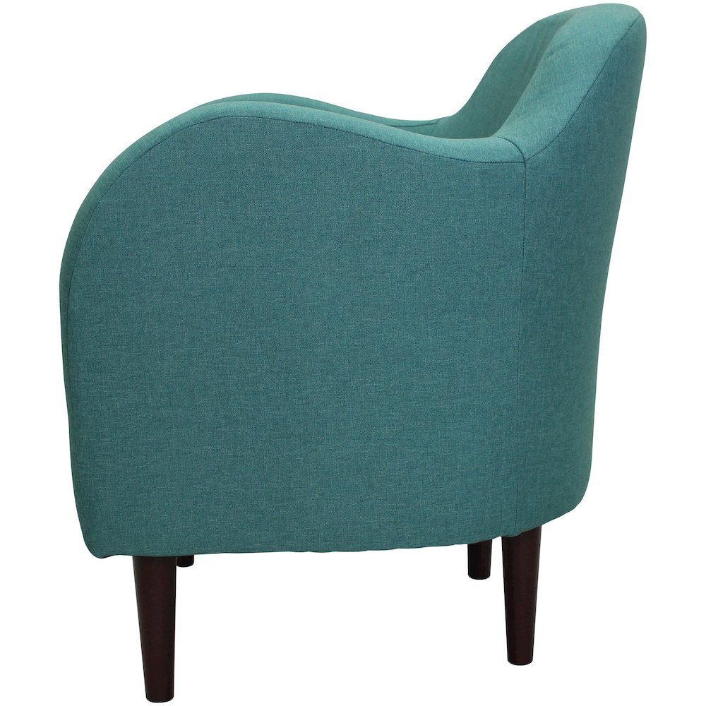 Julian Mid Century Arm Chair - Caribbean Blue. Picture 5