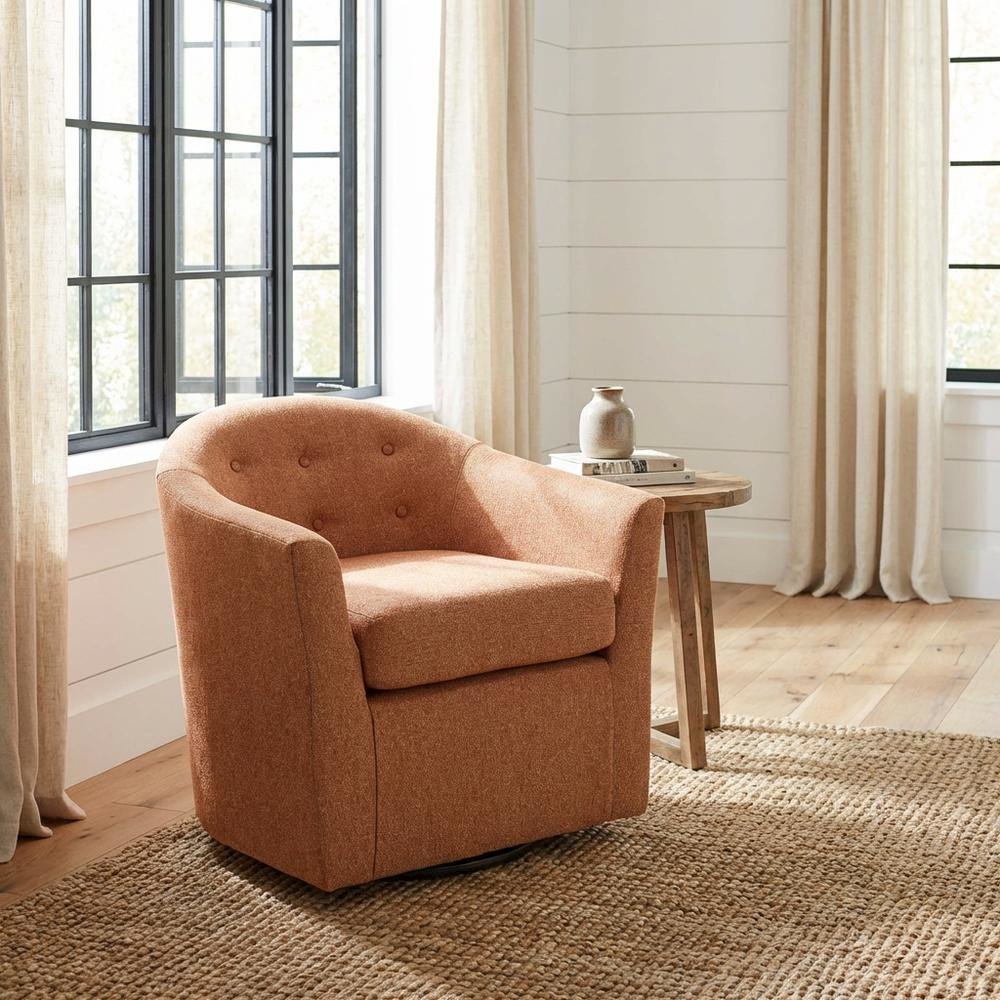 Marissa Tufted Swivel  Chair. Picture 2
