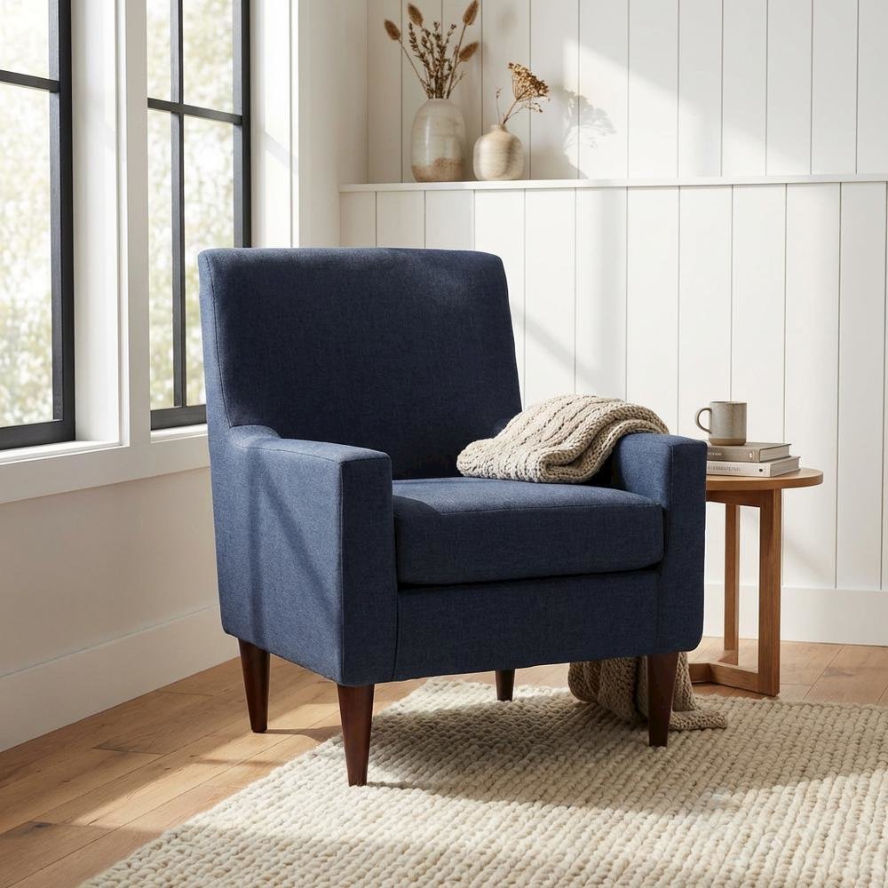 Emma Arm Chair - Navy. Picture 2