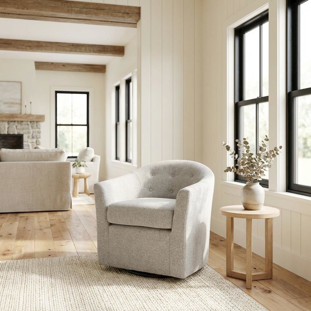 Marissa Tufted Swivel  Chair. Picture 2
