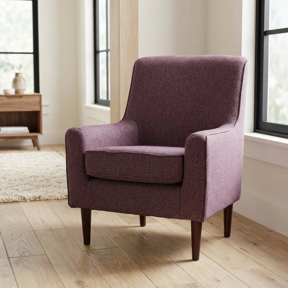 Laura Mid Century Arm Chair - Terrace Plum Purple. Picture 2