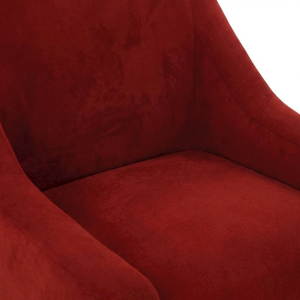 Shea Lounge Chair - Bella Rouge Red. Picture 3