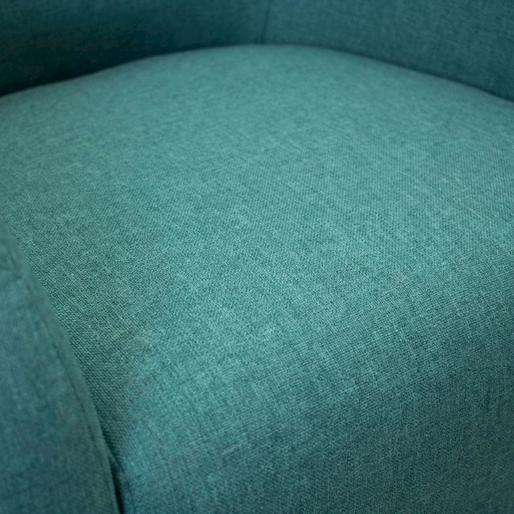 Julian Mid Century Arm Chair - Caribbean Blue. Picture 3
