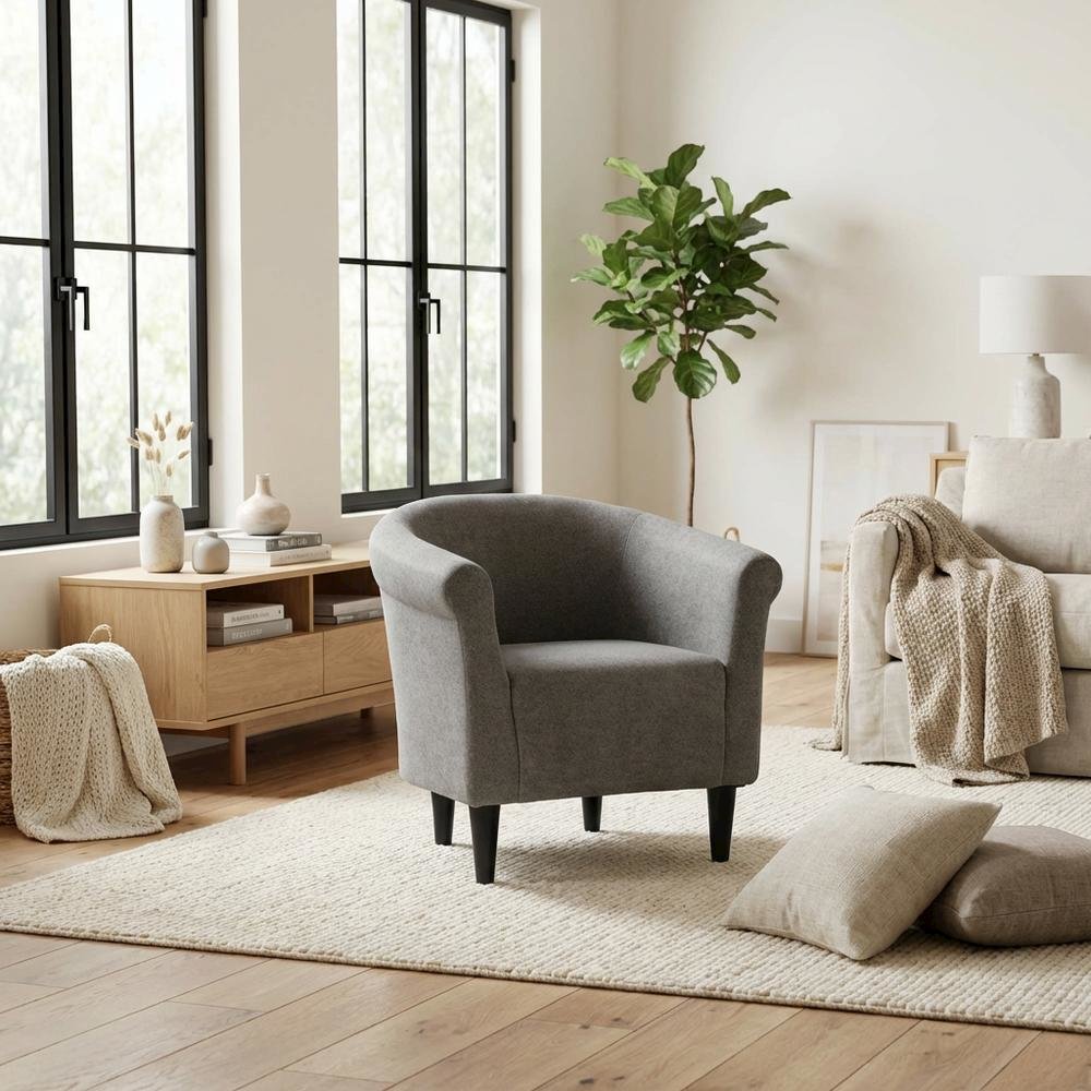 Marlee Barrell Chair  - Chloe Slate. Picture 2