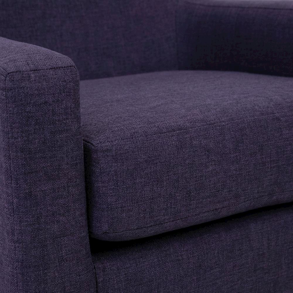 Emma Arm Chair - Eggplant. Picture 3