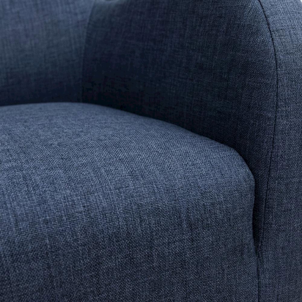 Julian Mid Century Arm Chair - Navy. Picture 3