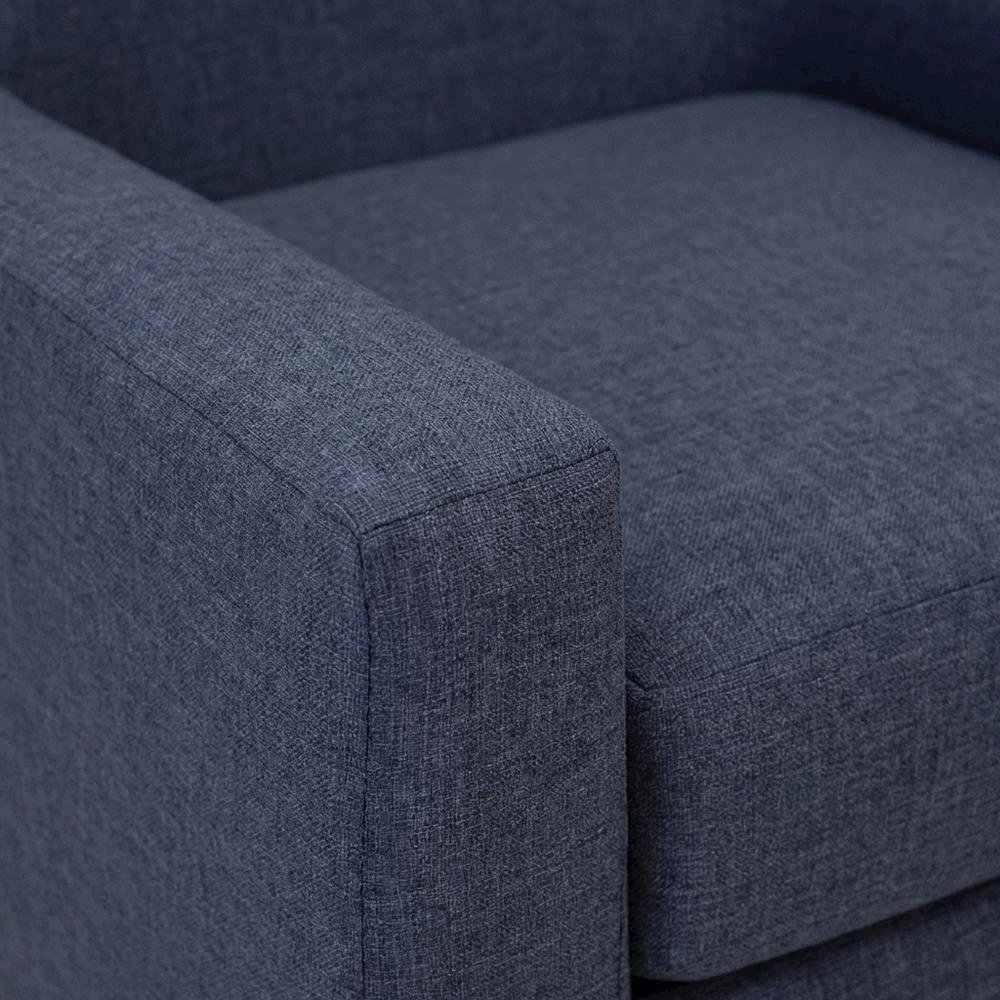 Emma Arm Chair - Navy. Picture 3