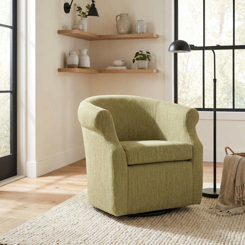 Nikole Swivel Chair  - Hampden Spring Green. Picture 2