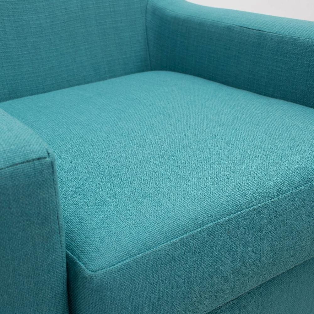 Emma Lounge Chair - Teal Blue. Picture 3
