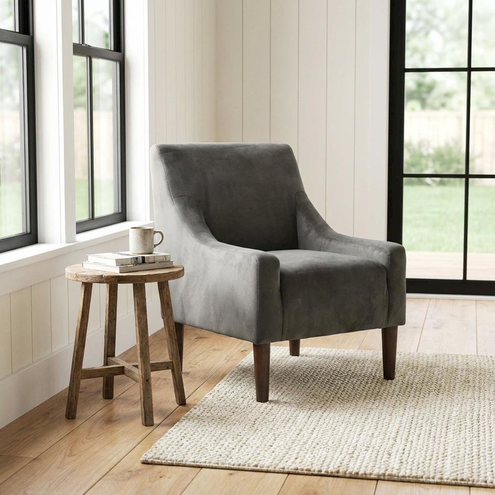 Shea Lounge Chair - Bella Pewter. Picture 2