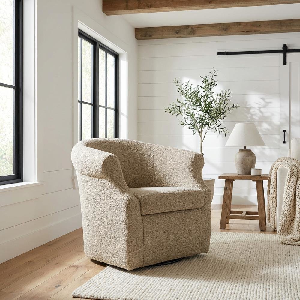 Nikole Swivel Chair  - Oslo Camel. Picture 2