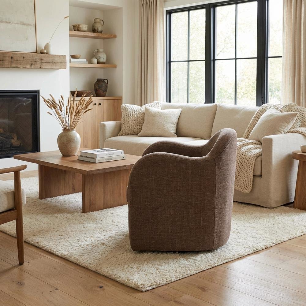 Bix Maxx Swivel Chair  - Blake Truffle. Picture 2