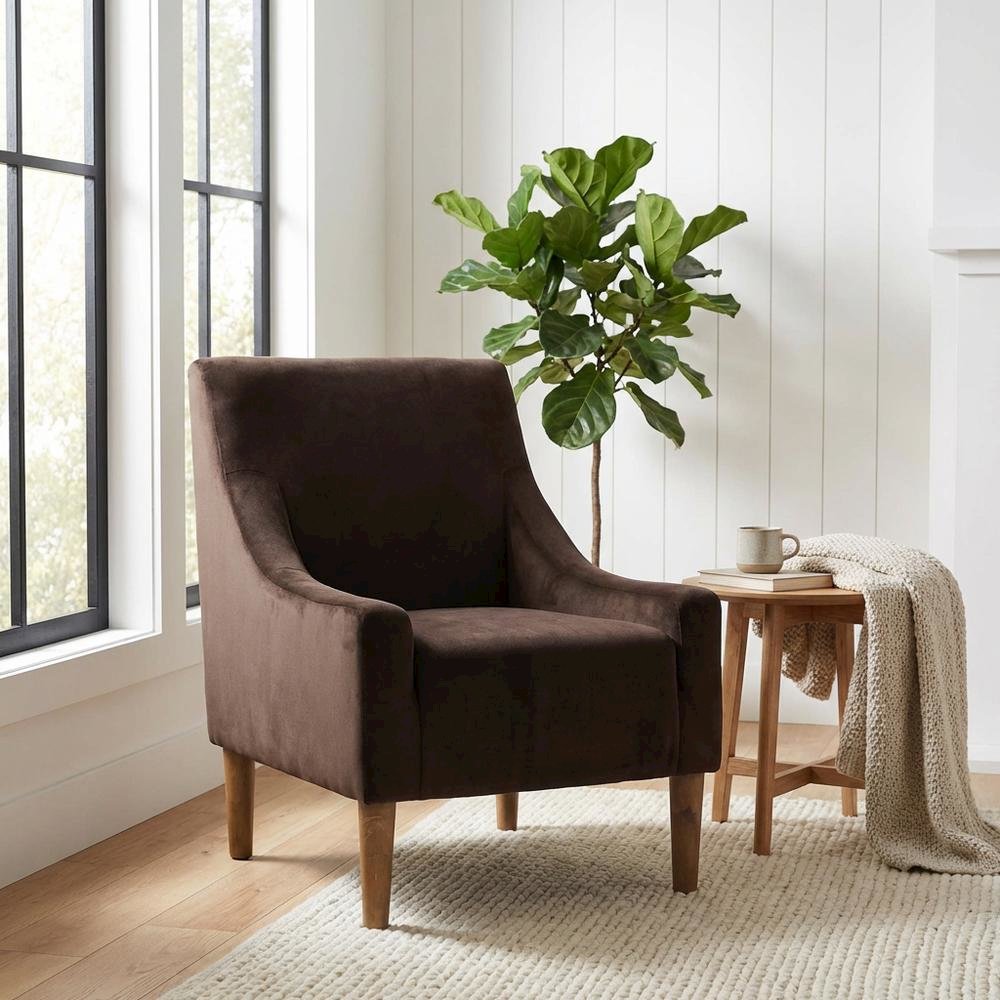 Shea Lounge Chair - Bella Chocolate. Picture 2