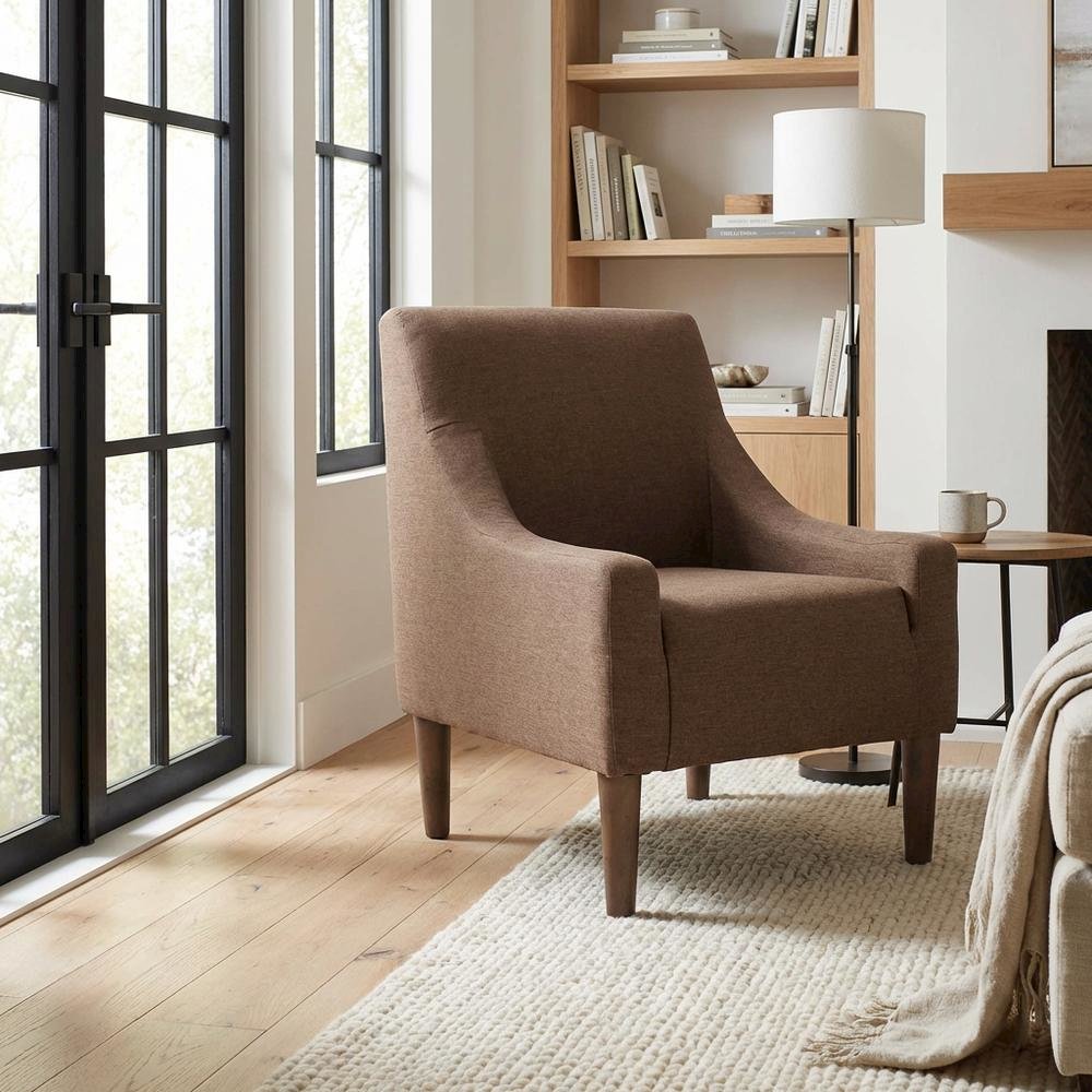 Shea Lounge Chair - Jitterbug Pecan. Picture 2