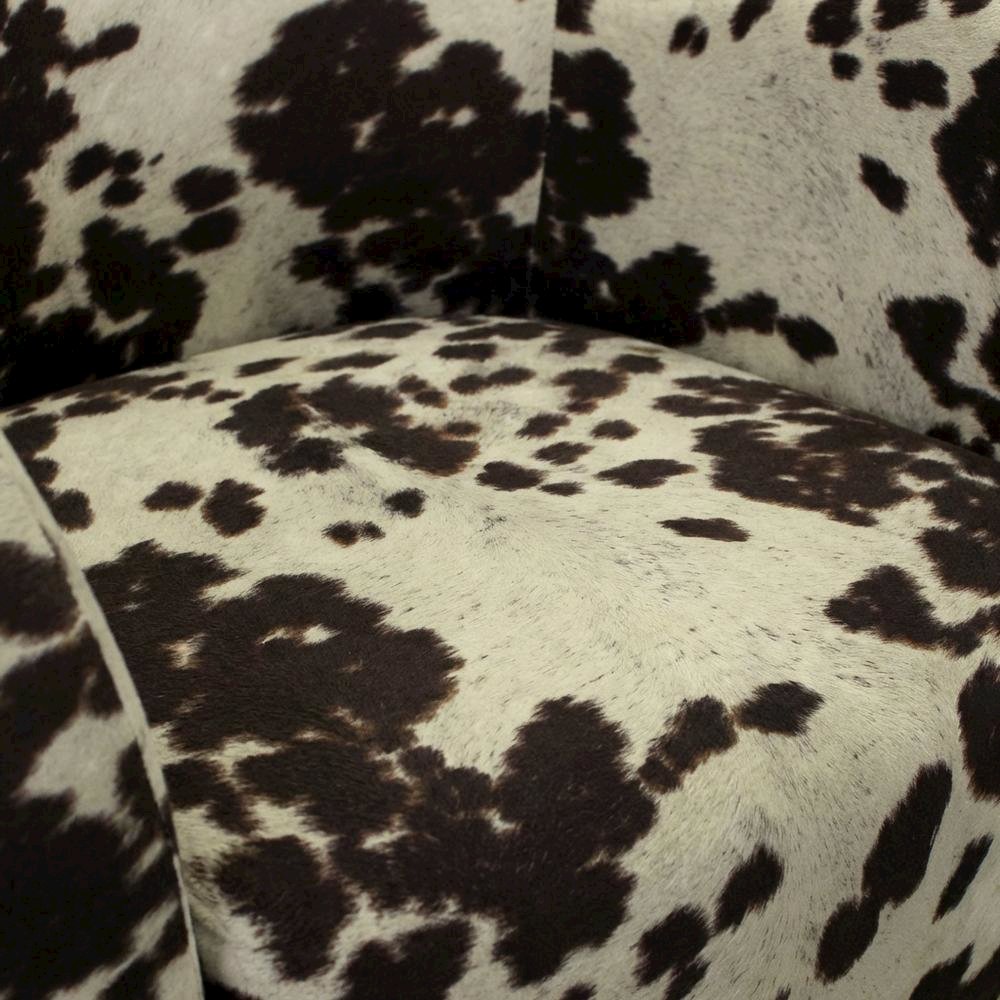 Julian Mid Century Arm Chair - Cowhide Brown. Picture 3