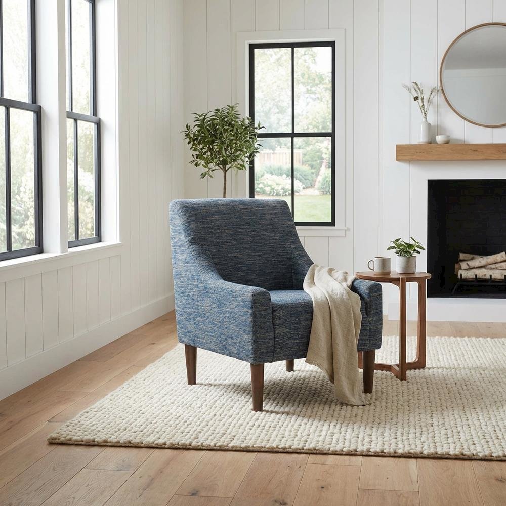 Shea Lounge Chair - Hampden Navy. Picture 2